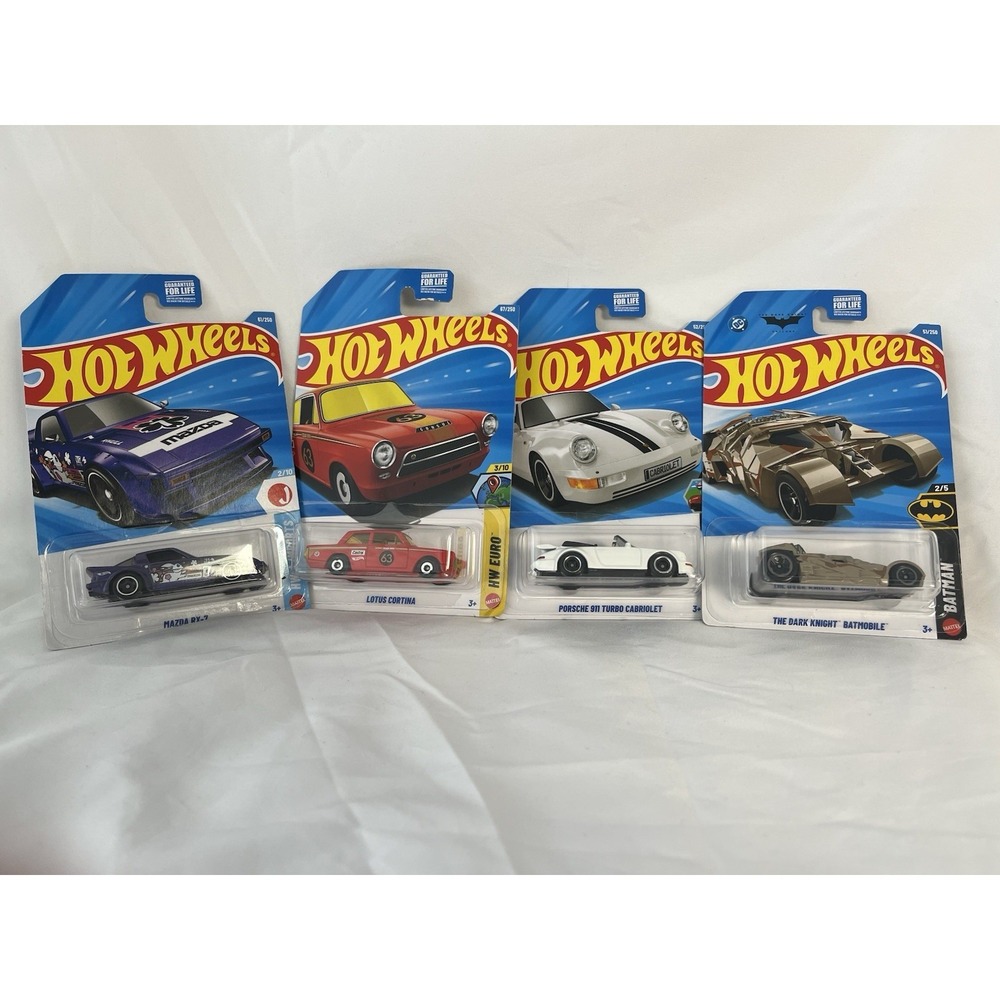 Hot Wheels Porsche‎ RX-7 Batman Lotus Lot 4 Carded